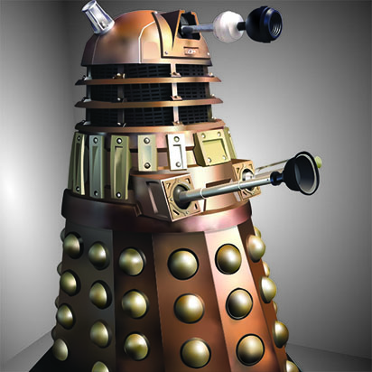 A DALEK from the Dr. Who series replicated using Adobe Illustrator.